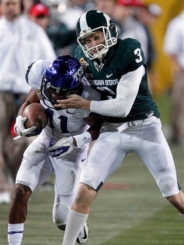 If MSU is selected for one of the four marquee bowl games that aren't semifinals, there's a chance it'll be a rematch of the 2012 Buffalo Wild Wings Bowl against TCU, which MSU punter Mike Sadler would enjoy.
