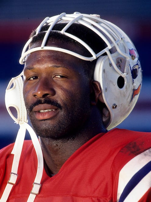 From 1988: A portrait of New England Patriots linebacker Andre Tippett during the 1988 season.
