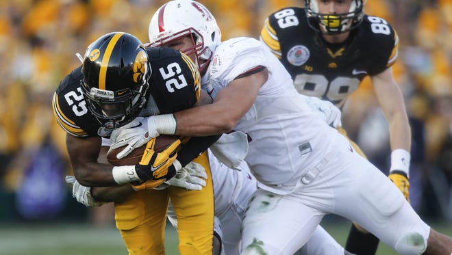 If Iowa tailback Akrum Wadley keeps his weight up, he'll be harder to tackle. So far this spring, he's having more good days than bad in that regard, running backs coach Chris White said.
