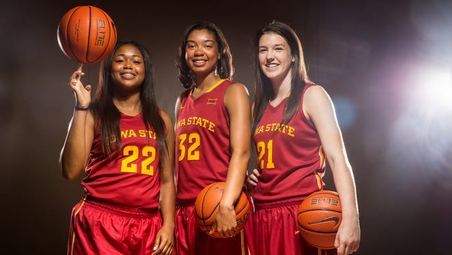 Iowa State true freshmen TeeTee Starks, Meredith Burkhall and Bridget Carleton are all expected to get playing time this season for the Cyclones.