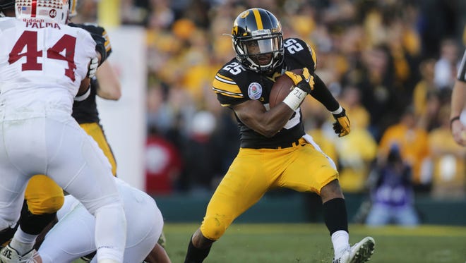 Akrum Wadley had some electric games this year, and if he can make weight he could be the Hawkeyes' best backfield weapon in 2016. LeShun Daniels Jr. and Derrick Mitchell Jr. are in the mix, too.