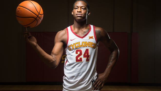 Iowa State's Terrence Lewis stands for a portrait during media day  Tuesday, Oct. 17, 2017.