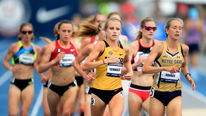 Karissa Schweizer competes in the Women's 5000M Final at the 2018 USATF Outdoor Championships Sunday, June 24, 2018.