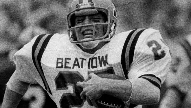 Iowa State sophomore Tom Buck, wearing the infamous "Beat Iowa" jersey in the rekindled rivalry, returned a punt 63 yards for the first score of the 1977 Cy-Hawk game. Scott Kollman kicked the PAT to make it 7-0. Iowa won 12-10.