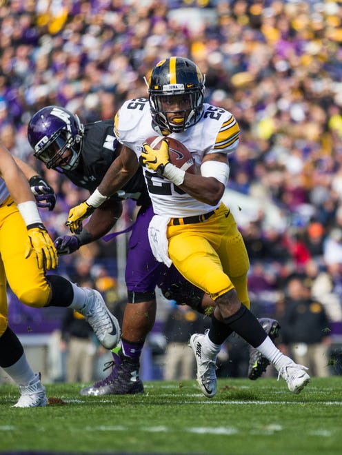 Then a sophomore, Akrum Wadley rushed for 204 yards and four touchdowns against Northwestern on Oct. 17, 2015, in the Hawkeyes' 40-10 win. Wadley and Iowa return to Evanston this Saturday.