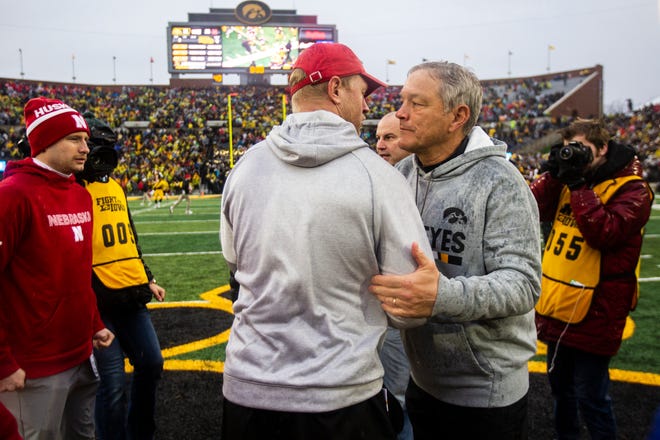 Scott Frost vs. Kirk Ferentz, Part 4, will take place on Black Friday again. Iowa has been playing Nebraska on Black Friday since the Cornhuskers joined the Big Ten Conference in 2011.