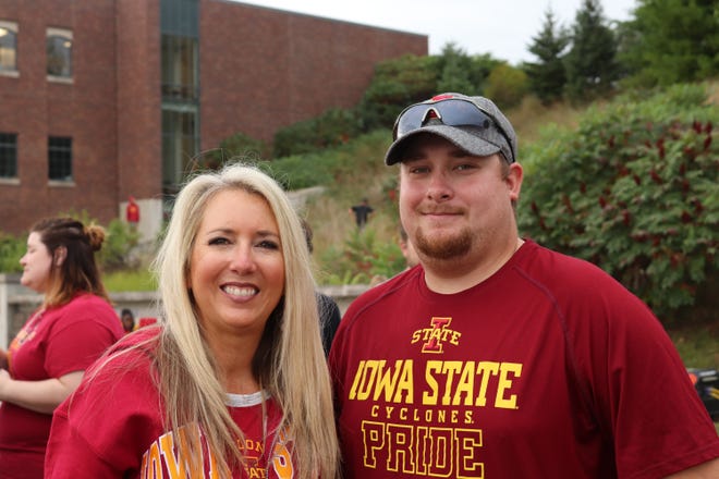 Kerry and Karver Brown before the Iowa State University game against the University of Iowa on Sept. 14.
Photo by Grant Tetmeyer