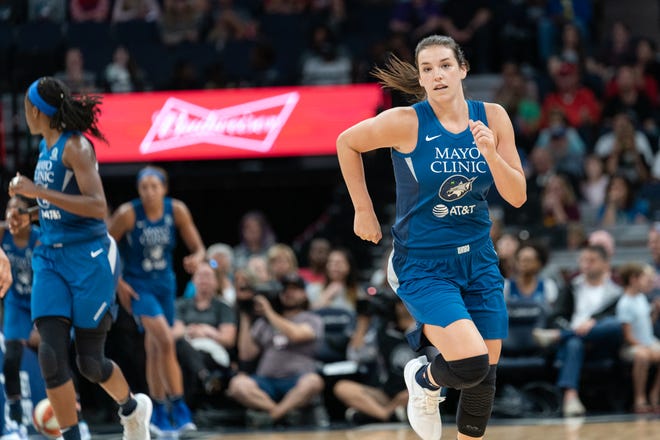 Former Iowa State star Bridget Carleton signed with the WNBA's Minnesota Lynx late last season after being cut by the Connecticut Sun.