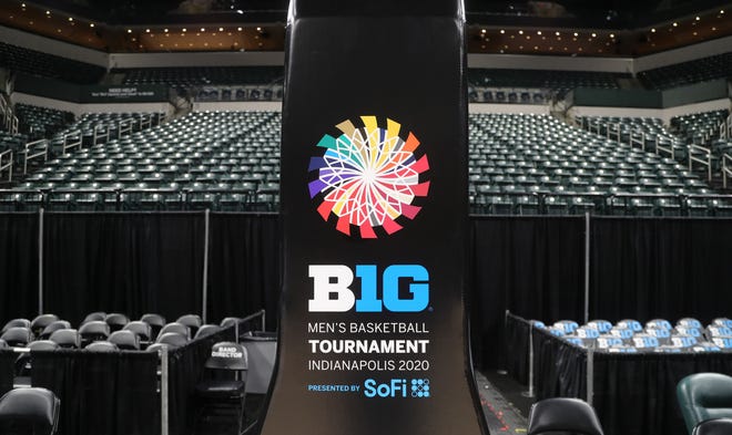 The Michigan Wolverines and Rutgers Scarlet Knights first round Big Ten tournament game at Bankers Life Fieldhouse in Indianapolis, Indiana  was due to the Coronavirus Pandemic Thursday, March 12, 2020.