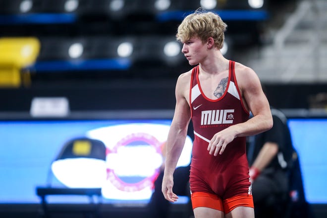 * Conor Knopick wrestles at 60 kg during the USA Wrestling Senior National Championships, Friday, Oct. 9, 2020, at the Xtream Arena in Coralville, Iowa. *CORRECTS WEIGHT CLASS AND NAME
