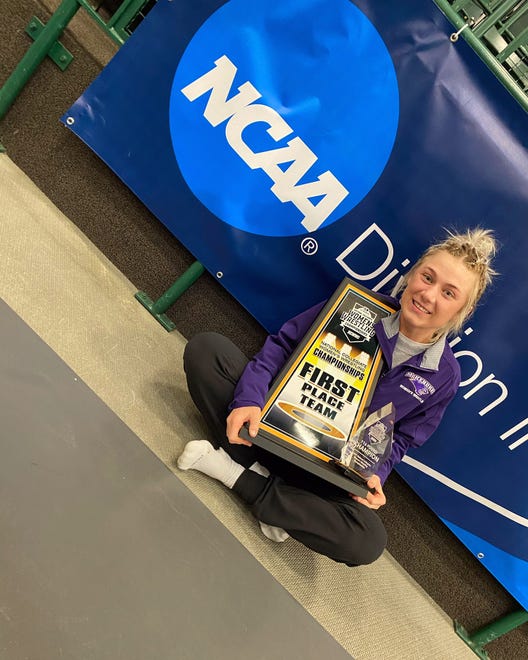 Felicity Taylor, a South Winneshiek graduate and current McKendree wrestler, won a women's college national title on Saturday in Ohio.