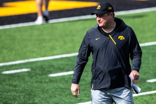 Brian Ferentz is entering his fifth year as Iowa's offensive coordinator and 10th season as a Hawkeye assistant since his time with the New England Patriots from 2008 to 2011. Ferentz was born in Iowa City, attended City High School and also played offensive line for the Hawkeyes in the early 2000s.